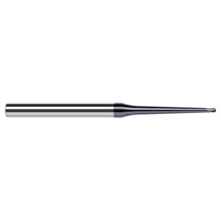 End Mill For Hardened Steels - Ball, 0.0310 (1/32), Neck Dia.: 0.0610